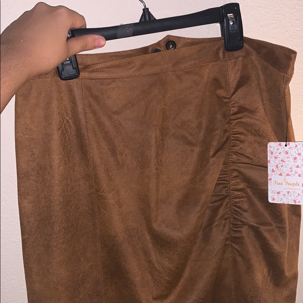 Free People Skirt Suede